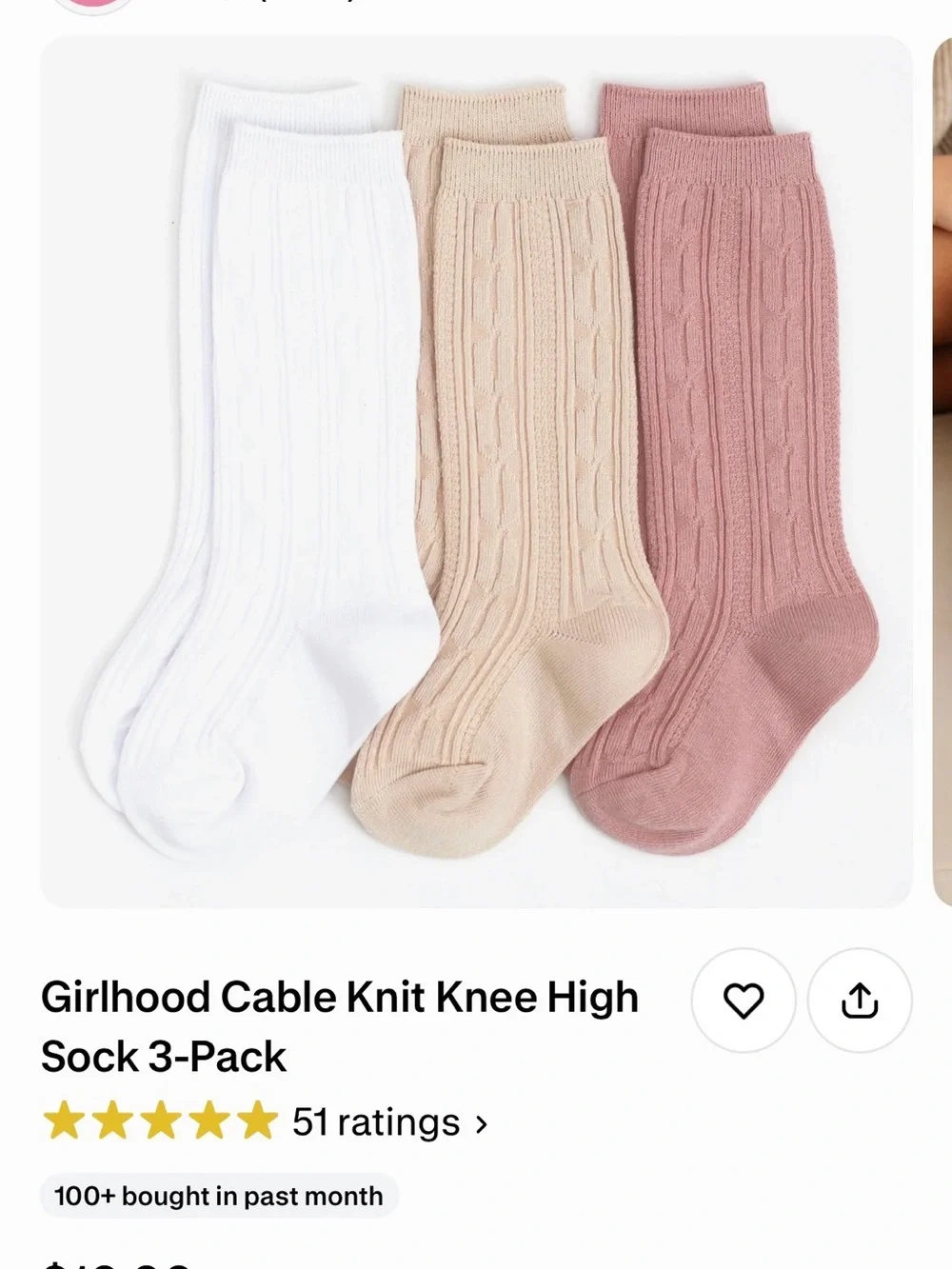 Girlhood By Little Stocking Co classic white